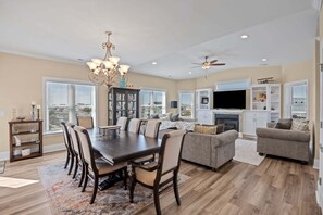 Dining - On the High Point - Gorgeous Waterfront home with shared pool and dock (Supply)