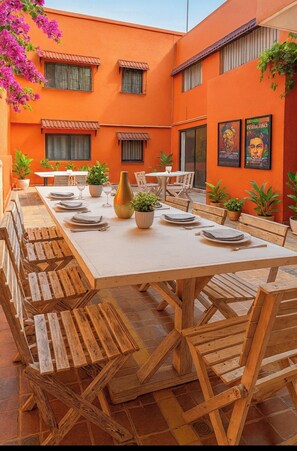 Opções para refeição ao ar livre