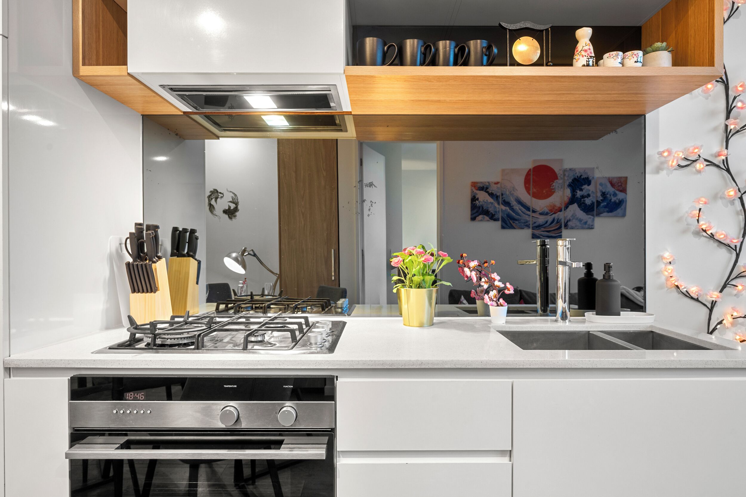 Private kitchen - 2BR Tokyo Pop Hideaway • Walk Everywhere (Melbourne)