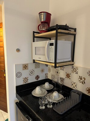 Quarto triplo, varanda coberta | Cozinha privada