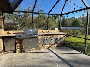 Terrace/patio - Tranquil 1-bedroom house with AC in Lehigh Acres (Lehigh Acres)