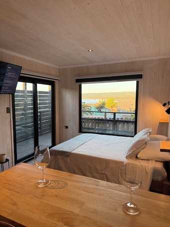 1 室のベッドルーム、WiFi、ベッドシーツ. Ocean view cabin
