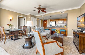TV, DVD player, stereo - Maui Resort Rentals: Honua Kai - 3 Total Bedrooms, Stunning 6th Floor Ocean AND West Maui Mountain Views! (Lahaina)