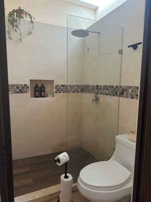 Shower, towels, soap, toilet paper - Casa Bélanger (Mérida)