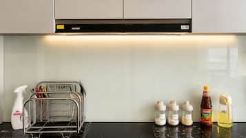 Family Apartment, Balcony, City View | Private kitchen