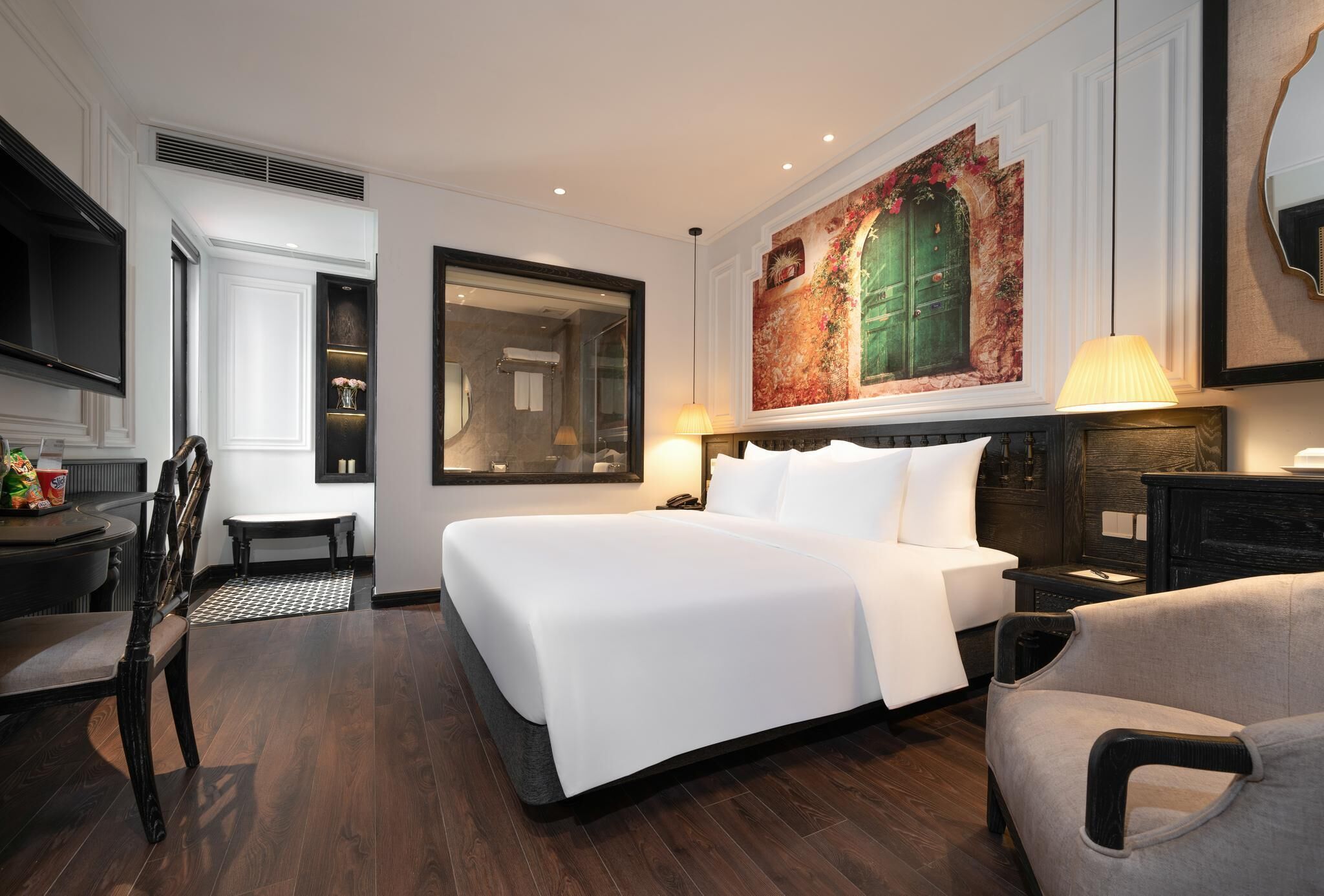 Habitación Deluxe doble, vistas a la ciudad | Minibar, wifi gratis, ropa de cama