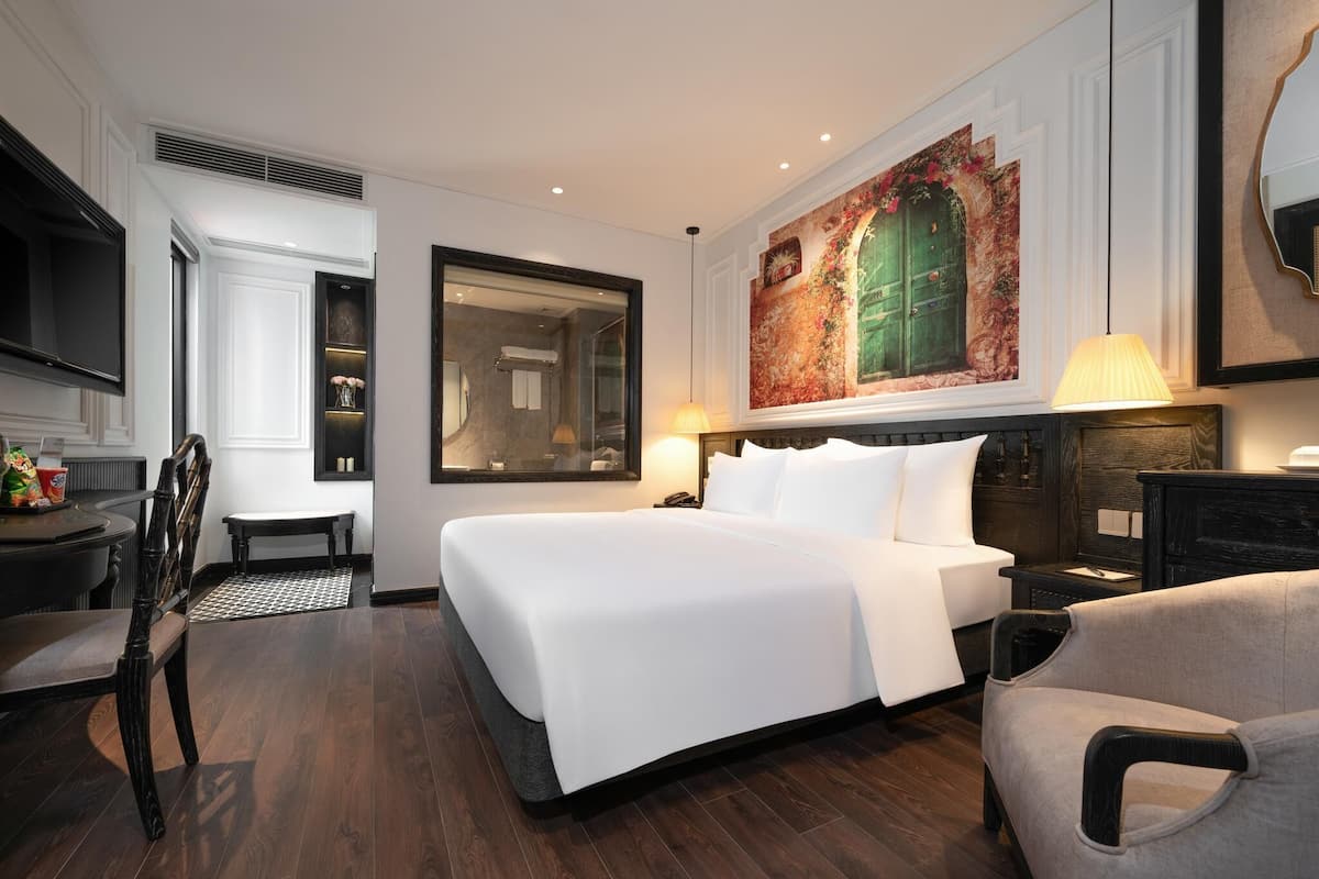 Phòng đôi Deluxe, quang cảnh thành phố | Minibar, truy cập Internet không dây miễn phí, bộ trải giường