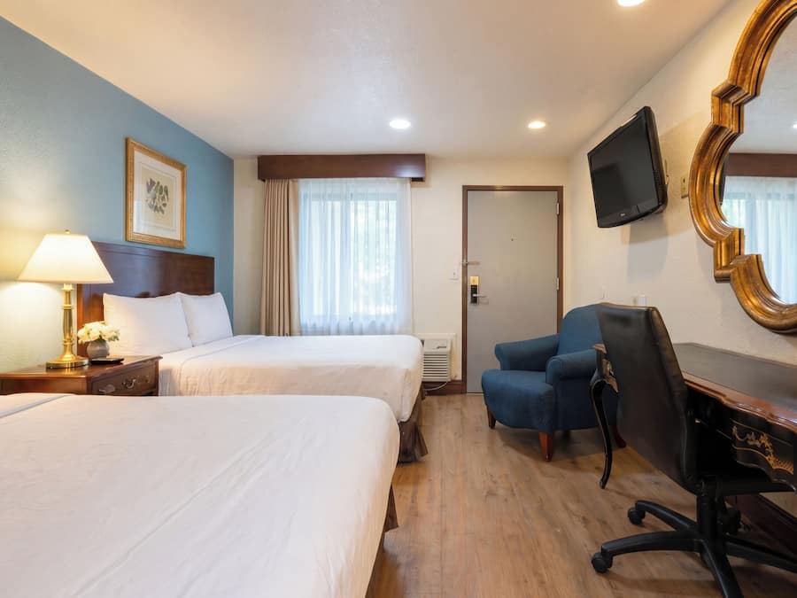 Desk, free WiFi, bed sheets