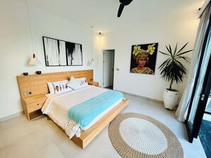 3 bedrooms, in-room safe, desk, iron/ironing board - Villa Bali Escape– Private Ricefield Retreat, Steps from the Canggu Action (Canggu)