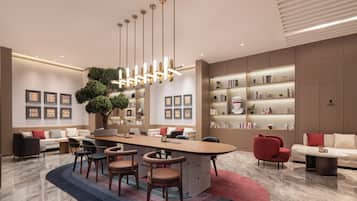 Coin salon dans le hall