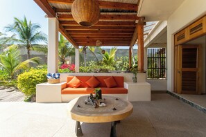 Terrace/patio - Beach Hose with Private Pool. Casa Quinta Nayaa (El Tomatal)