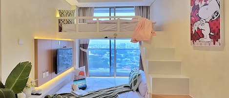อพาร์ทเมนท์, 3 ห้องนอน, วิวเมือง | โต๊ะทำงาน, เตารีด/โต๊ะรีดผ้า, Wi-Fi ฟรี