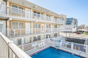 A heated pool - Beachfront Paradise at The Summer Sands with Ocean Views (North Wildwood)