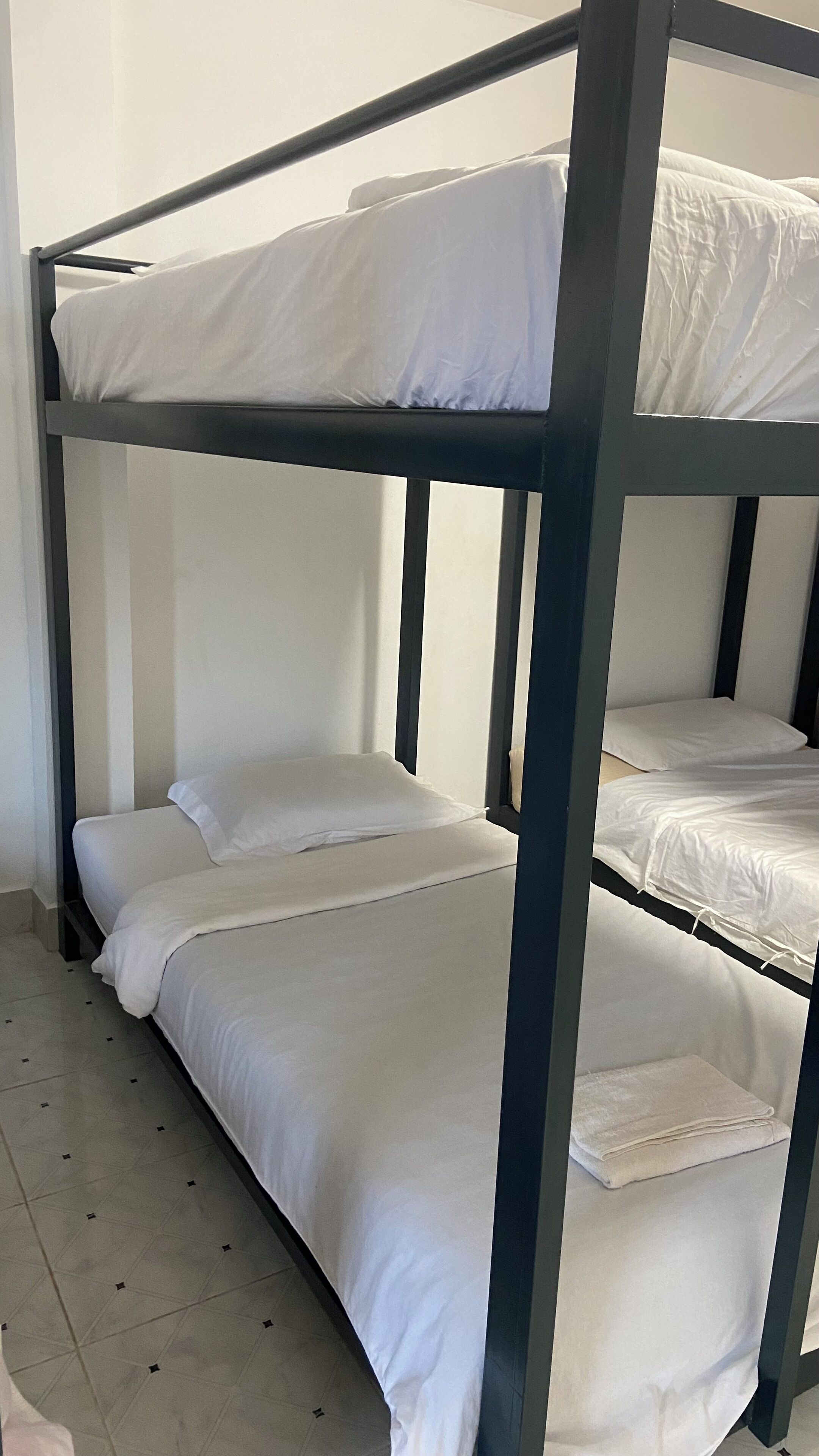 Felles sovesal – basic, lanai, elveutsikt