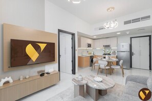 Living area - Vogue, Arjan Skyz by Danube near Dubai Miracle Garden (Dubai)