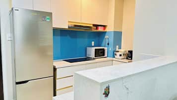 Familielejlighed - balkon | Privat køkken