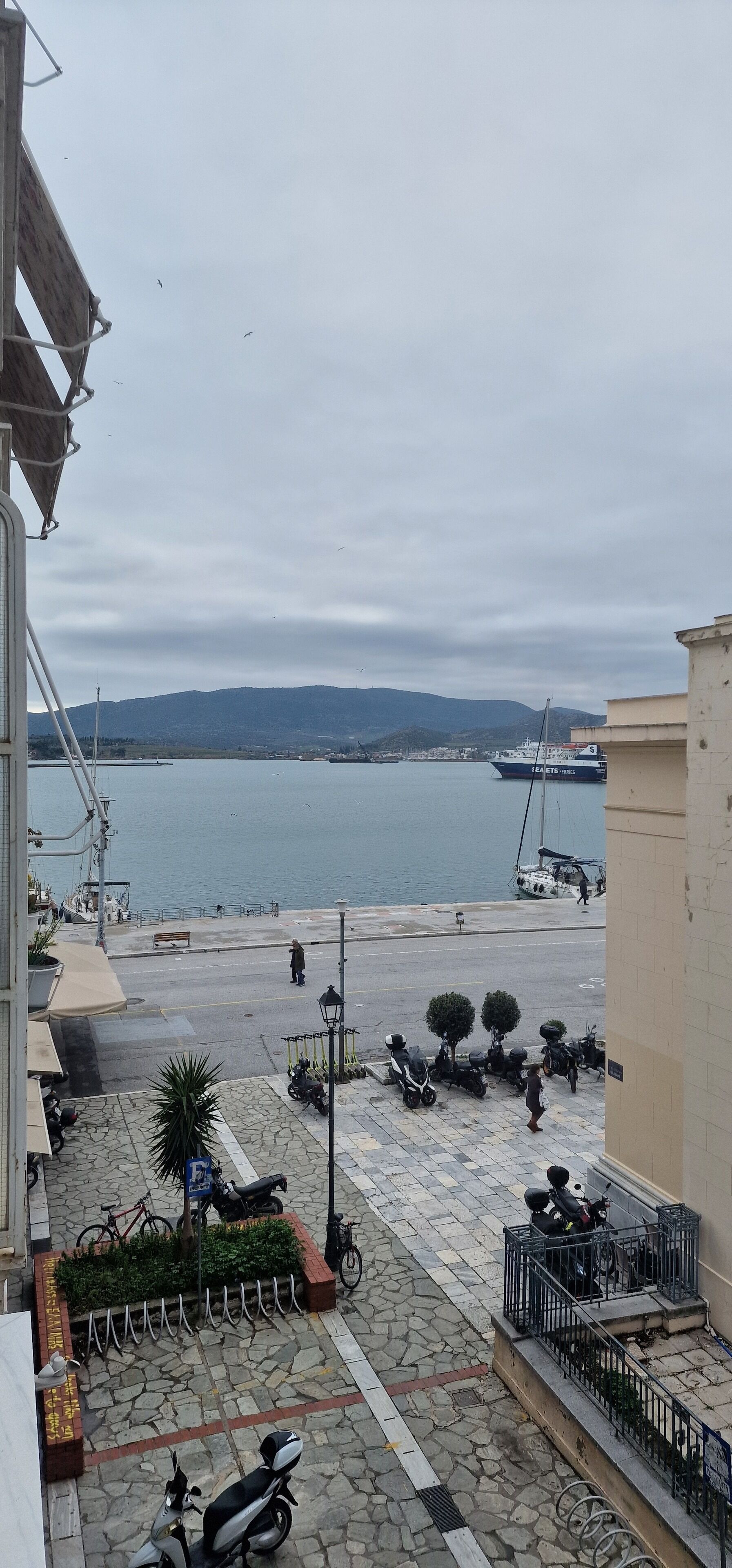 Udsigt fra overnatningsstedet