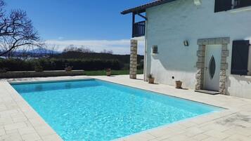 A heated pool