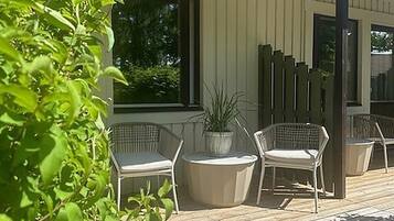 Twin Room, Patio, Garden View | Terrace/patio