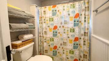 Hair dryer, towels