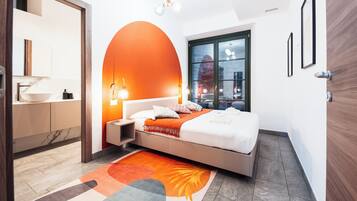1 slaapkamer, een strijkplank/strijkijzer, gratis wifi, beddengoed