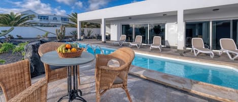 A heated pool