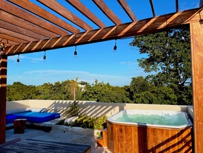 Terrace/patio - CASA PRINCE, private pool, 4 bedrooms (Puerto Morelos)