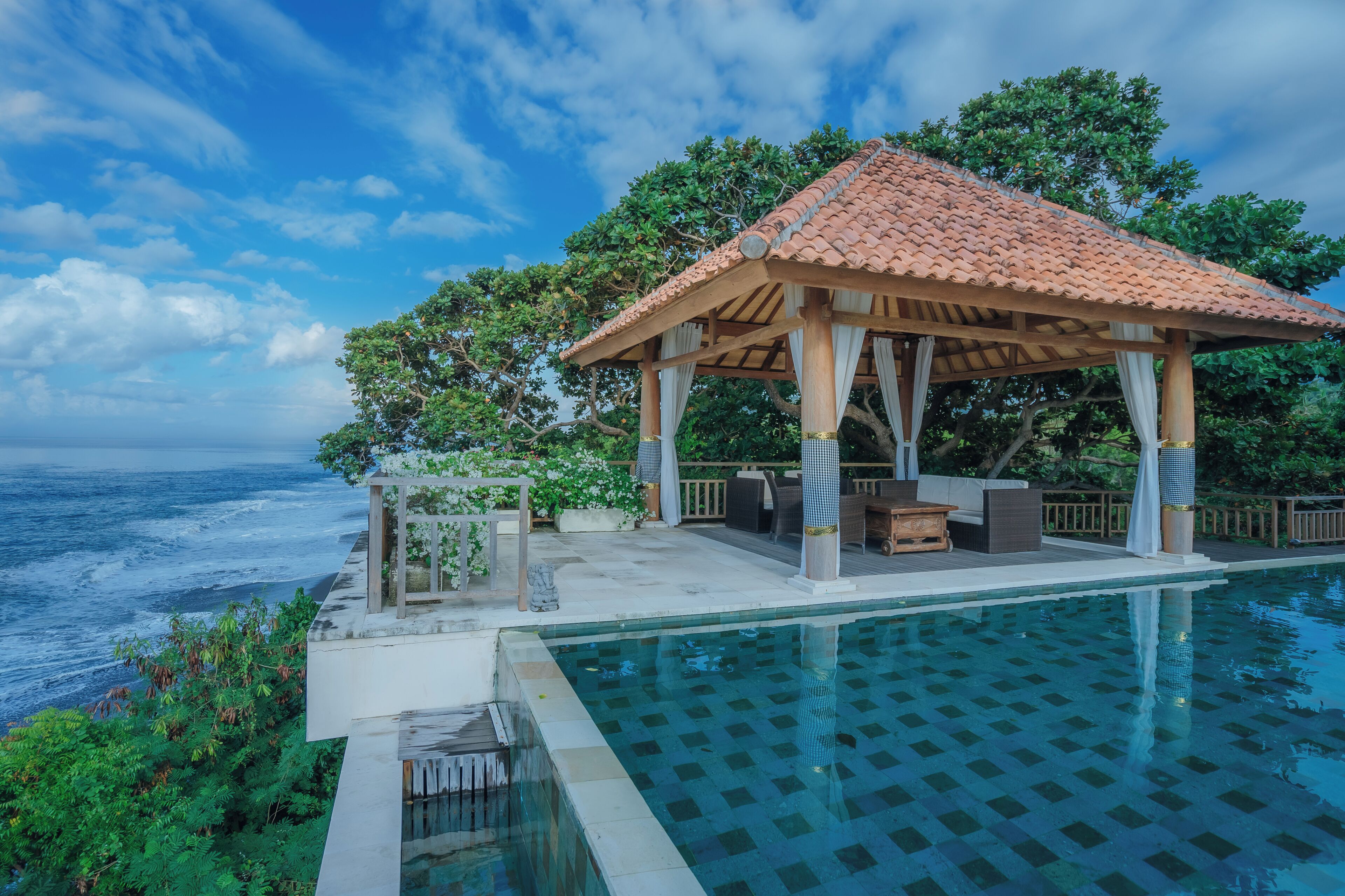 Vue sur la plage/l’océan