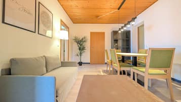 Familieleilighet, dalutsikt | Oppholdsområde