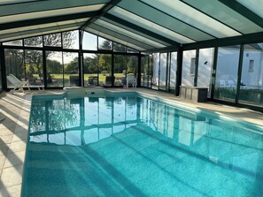 Pool - Vacation home 10 pers. with heated and covered swimming pool Hauts de Locmiquel (Baden)