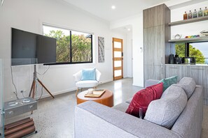 Deluxe-Apartment, Meerblick | Wohnbereich