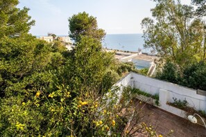 View from property - Studio Apartment 'Monolocale - Rosa Sea View in Villa' with Sea View, Wi-Fi & Air Conditioning (Santa Cesarea Terme)