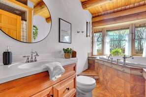 Douche, serviettes fournies