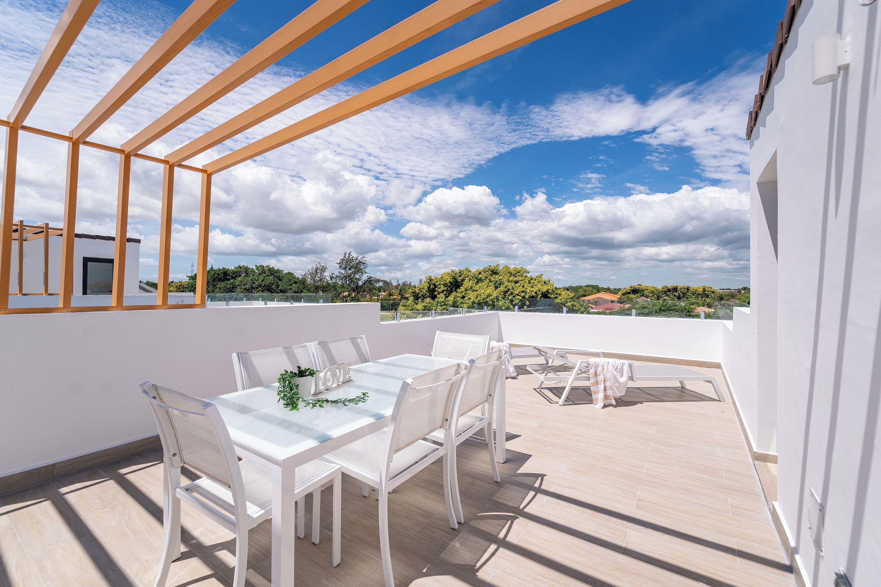 Loftsleilighet – premium, 3 soverom, utsikt mot golfbane | Terrasse/patio