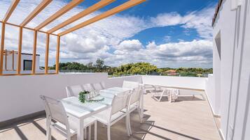 Loftsleilighet – premium, 3 soverom, utsikt mot golfbane | Terrasse/patio