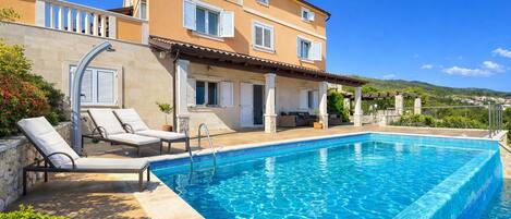 A heated pool
