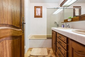 Shower, hair dryer