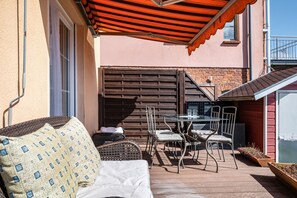 Outdoor dining - Bungalow 'Fewo Möwe' with Wi-Fi (Malchow)