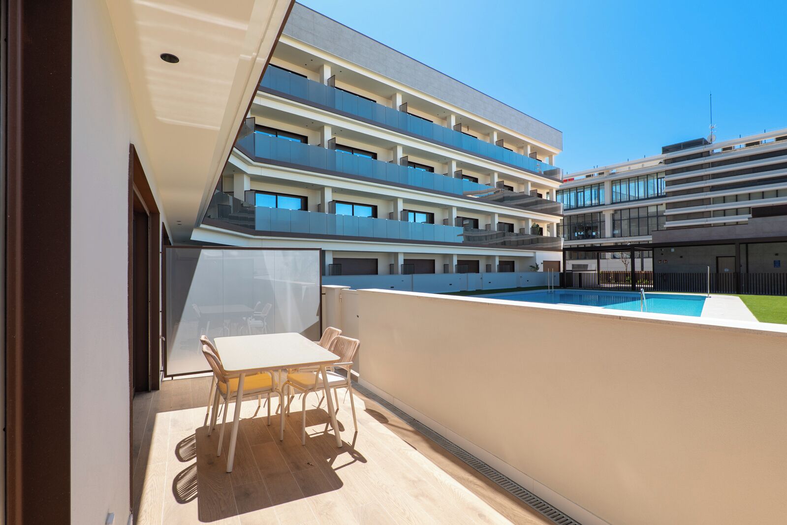 Premium Apartment, 2 Bedrooms, Pool View | Terrace/patio