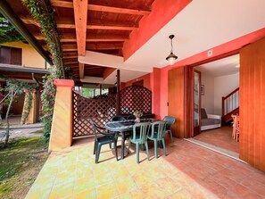 Apartment, 2 Bedrooms, Patio, Garden View | Terrace/patio - Garden-front House in Bibione (San Michele al Tagliamento)