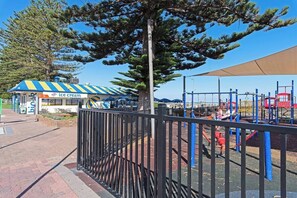 Comfort Apartment | Children’s area - Largs Oasis - Beach and Jetty views (Largs Bay)