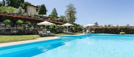 A heated pool