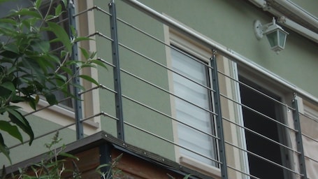 Exterior detail. Apartment 'Am Bahnhof' with Mountain View, Balcony and Wi-Fi