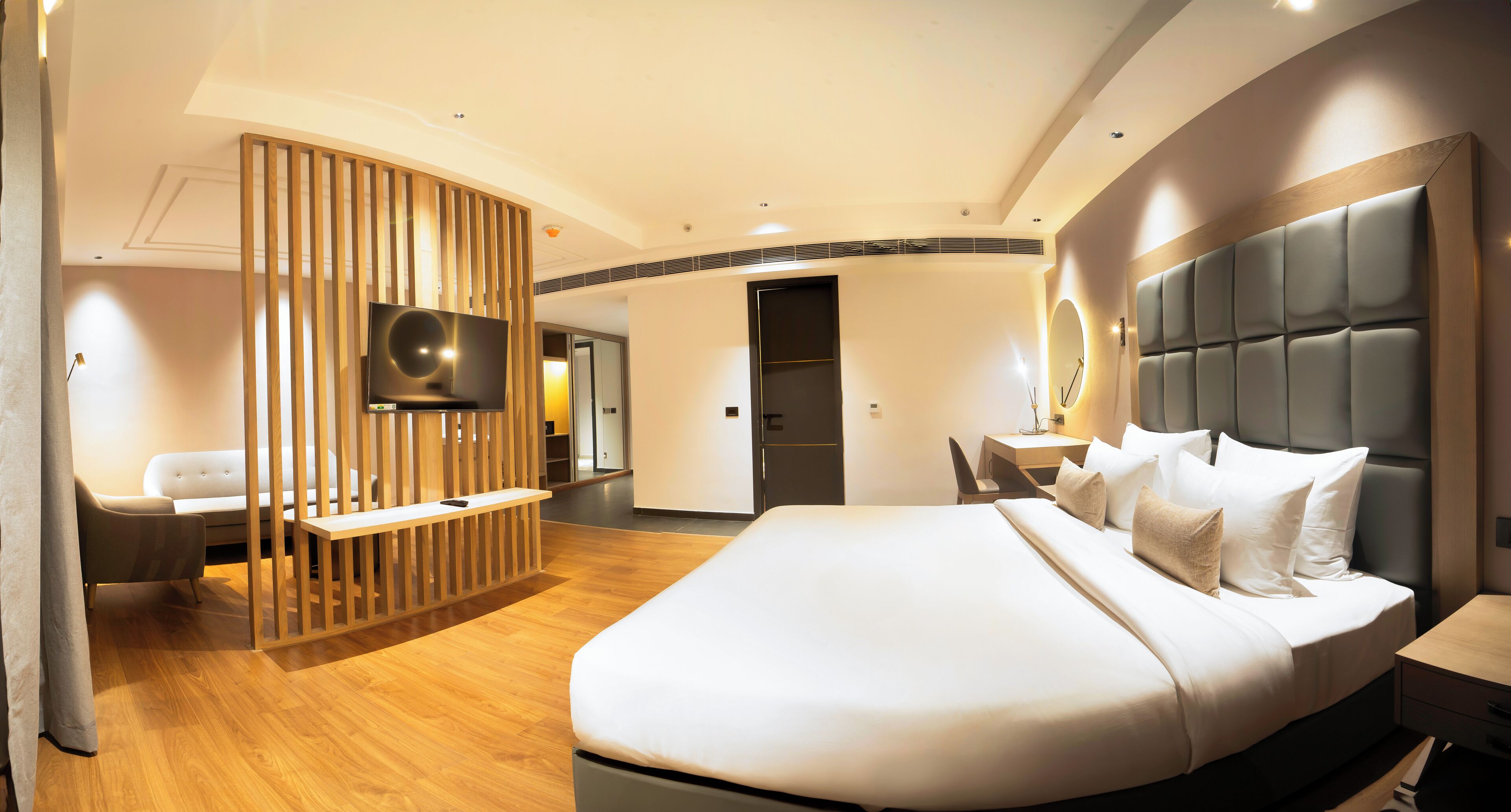 Premium bedding, minibar, in-room safe, desk