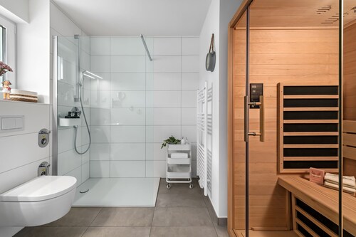 Veermaster Olpenitz, 300m to the Baltic Sea, sandy beach, wallbox, infrared sauna, wifi