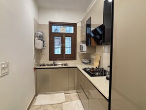 Căn hộ, ban công, quang cảnh thành phố | Bếp riêng