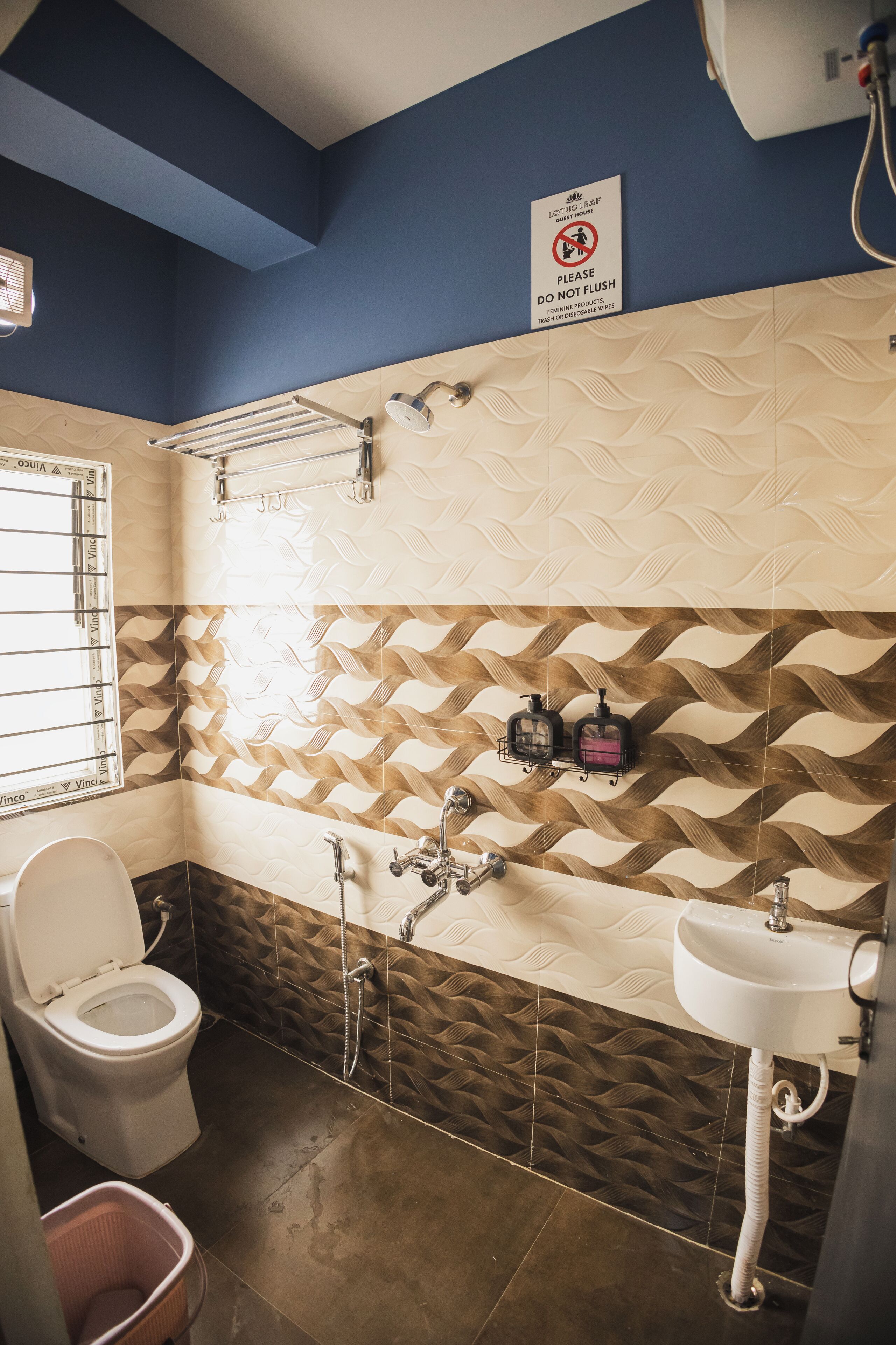 Deluxe Quadruple Room, City View | Bathroom | Shower, towels, soap, shampoo