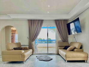 House, 3 Bedrooms, Smoking, Balcony | Living room - Blue Sky Sidi Bousaid (Sidi Bou Said)