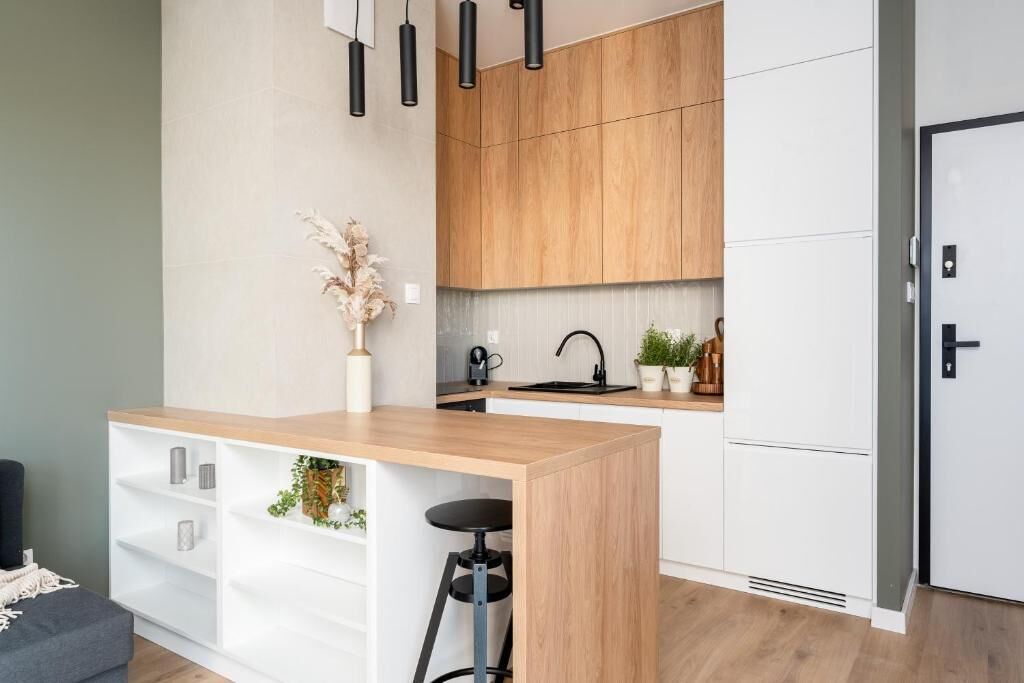 Apartamento Confort, balcón, vistas a la ciudad | Cocina privada