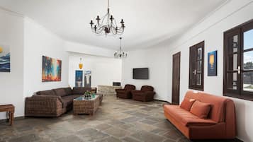 Villa, uitzicht op zee | Woonruimte